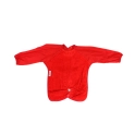 Silly Billyz Towel Highchair Hugger Long Sleeve Bib - Red