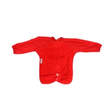 Silly Billyz Towel Highchair Hugger Long Sleeve Bib - Red