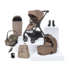 Silver Cross Reef 2 (Pebble 360 Pro) Ultimate Travel System Bundle - Mocha