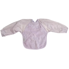 Silly Billyz Towel Small Long Sleeve Bib - Lavender