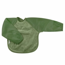 Silly Billyz Towel Small Long Sleeve Bib - Olive