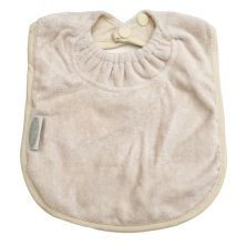 Silly Billyz Towel Plain Bib - White Sand