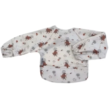 Silly Billyz Wipe Clean Long Sleeve Bib - Mr. Hedgehog