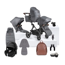 Silver Cross Wave 3 Duo (Pebble 360 Pro 2) Travel System Bundle With Accessories - Lunar