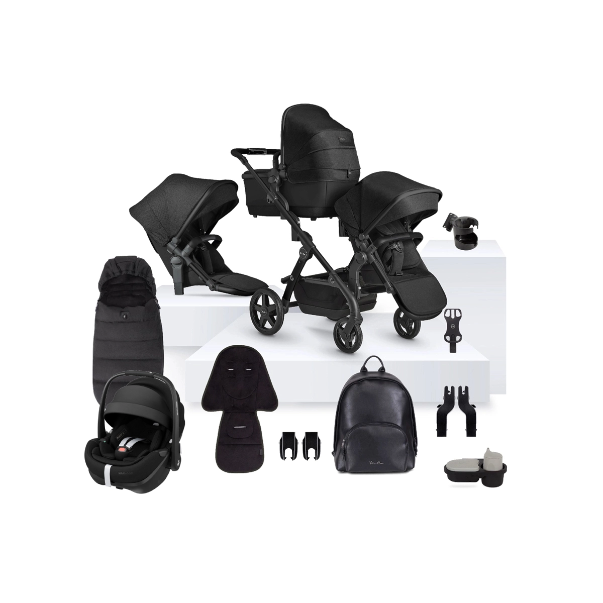 Silver Cross Wave 3 Duo Cloud T Travel System Bundle With Accessories