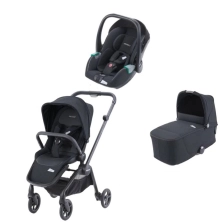 Recaro Sadena & Avan 8 Piece Travel System Bundle - Black/Matte Black