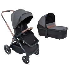 Chicco Mysa Stroller 2in1 Pram System with Carrycot - Black Satin