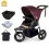 Out n About Nipper Single V5 Stroller + Free Backpack - Bramble Berry Red