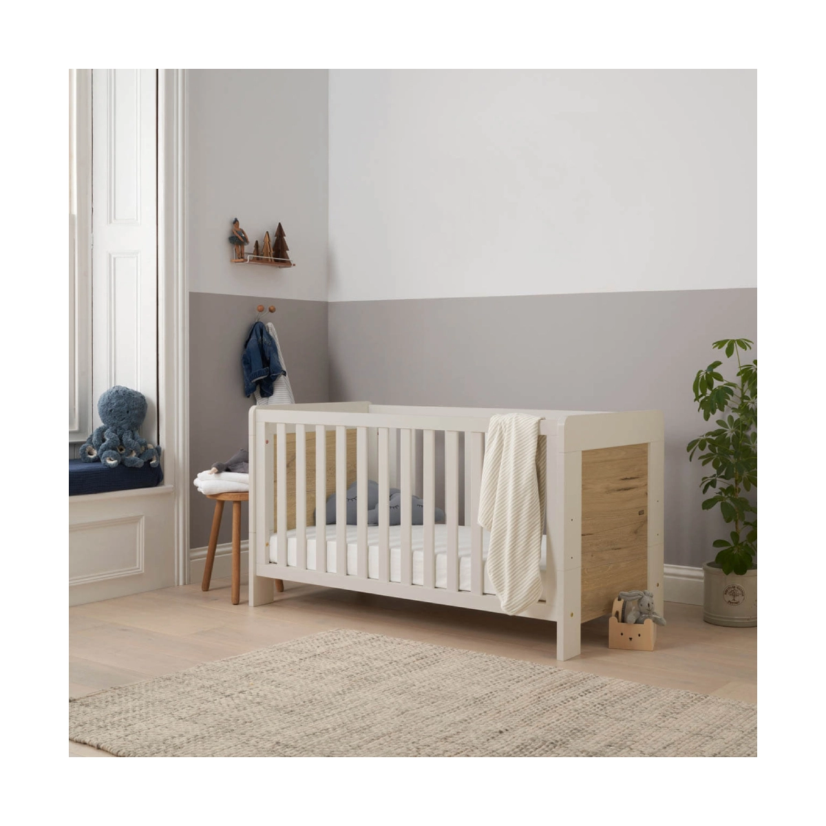 Tutti Bambini Alba Cot Bed – Sand Distressed Oak