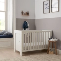 Tutti Bambini Alba Mini Cot Bed - White + FREE Fibre Cot Mattress Worth £39!