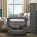 Shnuggle Air Lite Bedside Crib - Grey