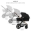 Kinderkraft Moov 2 3in1 Travel System - Black