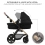 Kinderkraft Moov 2 3in1 Travel System - Black