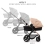 Kinderkraft Moov 2 3in1 Travel System with Mink Pro Car Seat - Beige