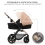 Kinderkraft Moov 2 3in1 Travel System with Mink Pro Car Seat - Beige