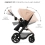 Kinderkraft Moov 2 3in1 Travel System with Mink Pro Car Seat - Beige