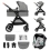 Kinderkraft Esme 3in1 Travel System with Mink Pro Car Seat - Moonlight Grey