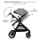 Kinderkraft Esme 3in1 Travel System with Mink Pro Car Seat - Moonlight Grey