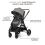 Kinderkraft Esme 3in1 Travel System with Mink Pro Car Seat - Moonlight Grey