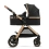 Kinderkraft Esme 3in1 Travel System with Mink Pro Car Seat - Pure Black