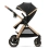 Kinderkraft Esme 3in1 Travel System with Mink Pro Car Seat - Pure Black