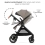 Kinderkraft Esme 3in1 Travel System with Mink Pro Car Seat - Sand Beige