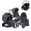 iCandy Peach 7 All Terrain Bundle with Maxi Cosi Pebble 360 PRO Car Seat - Storm/Nimbus