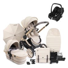 iCandy Peach 7 Maxi Cosi Cabriofix i-Size Complete Travel System Bundle - Biscotti