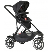 Phil & Teds Sport Verso Tandem Pushchair Plus Liner - Black