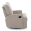 Madison Swivel Glider Recliner Chair - Teddy Fabric Truffle