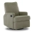 Madison Swivel Glider Recliner Chair - Teddy Fabric Truffle