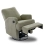 Madison Swivel Glider Recliner Chair - Teddy Fabric Olive