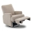 Madison Electric Swivel Glider Recliner Chair with Teddy Fabric - Truffle