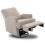 Madison Electric Swivel Glider Recliner Chair with Teddy Fabric - Truffle