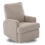 Madison Electric Swivel Glider Recliner Chair with Teddy Fabric - Truffle