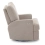 Madison Electric Swivel Glider Recliner Chair with Teddy Fabric - Truffle