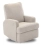 Madison Electric Swivel Glider Recliner Chair with Teddy Fabric - Truffle