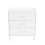 Babymore Kimi XL Acrylic 2 Piece Nursery Room Set - White