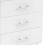 Babymore Kimi XL Acrylic 3 Piece Nursery Room Set - White