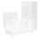 Babymore Kimi Acrylic 3 Piece Nursery Room Set - White