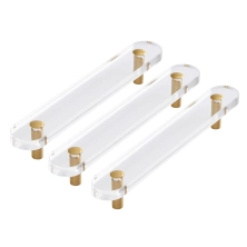 Babymore Pack of 3 Kimi Furniture Flat Handles - Acrylic