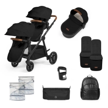 Ickle Bubba Libra 11 Piece Pram System - Black/Tan