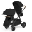 Ickle Bubba Libra Growing Family 14 Piece Travel System with Cirrus i-Size Car Seat & ISOFIX Base - Black/Black/Tan