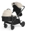 Ickle Bubba Libra Growing Family 14 Piece Travel System with Cirrus i-Size Car Seat & Isofix Base - Black/Black/Tan