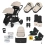 ckle Bubba Libra Growing Family 18 Piece Travel System with Cirrus i-Size Car Seat & Isofix Base - Black/Black/Tan