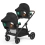 ckle Bubba Libra Growing Family 18 Piece Travel System with Cirrus i-Size Car Seat & Isofix Base - Black/Black/Tan