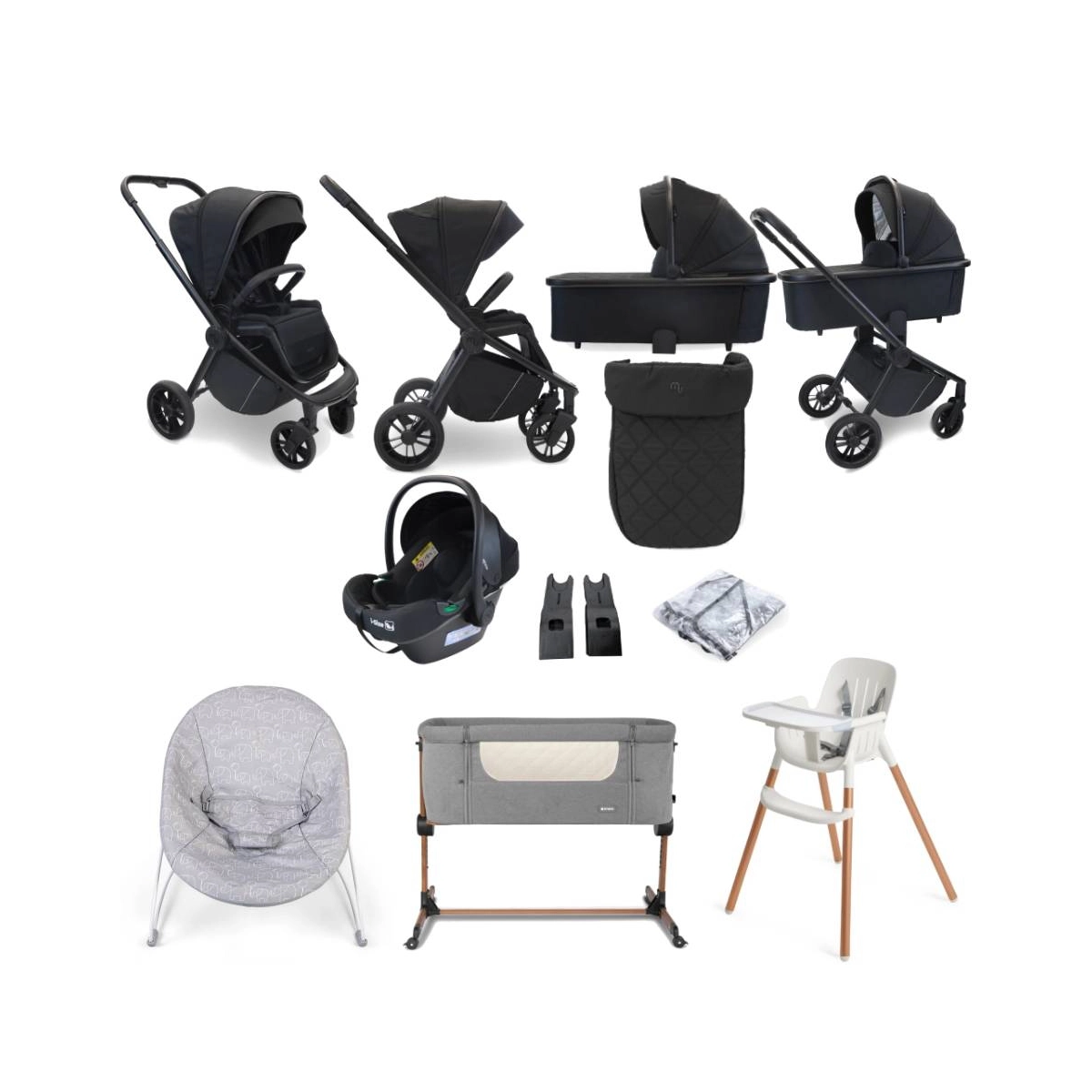 My Babiie MB450i 11 Piece Everything You Need Travel System Bundle