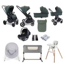 My Babiie MB450i Billie Faiers 11 Piece Everything You Need Travel System Bundle - Forest Green (MB450iSG)