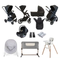 My Babiie MB500i 11 Piece Everything You Need Travel System Bundle - Midnight Black (MB500iBFGB)