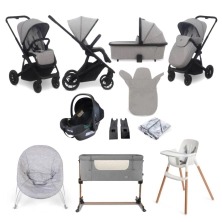 My Babiie MB500i Dani Dyer 11 Piece Everything You Need Travel System Bundle - Moon Grey (MB5002MOCS)